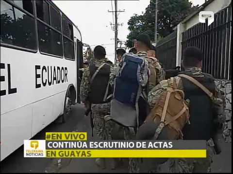 Continúan escrutinio de actas en Guayas