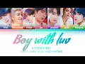 Download Lagu BTS (방탄소년단) Boy with luv (작은 것들을 위한 시) Feat. Halsey (color-coded lyrics)