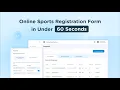 Build a Youth Sports Online Registration Form in Under 60 Seconds in Just a Few Clicks