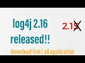 log4j vulnerability fix NEW RELEASE log4j 2 16 Step by step update