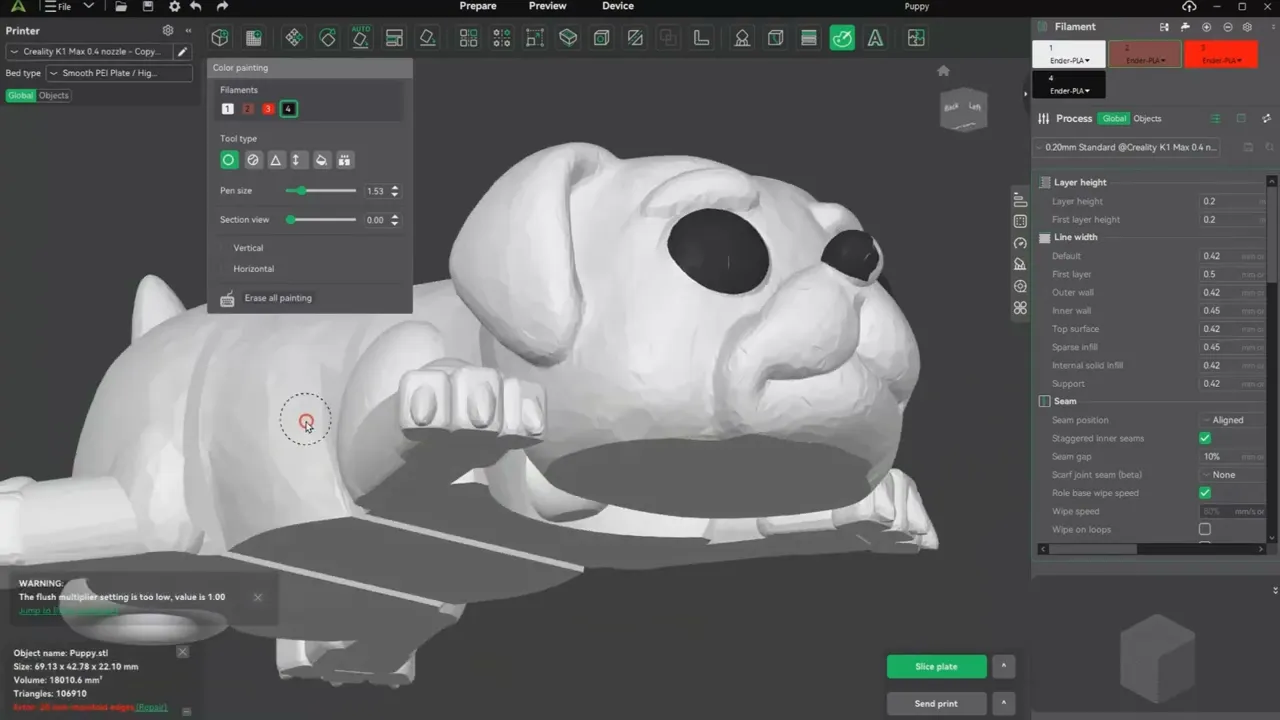 Flexi Puppy Keychain