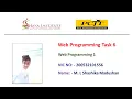 Web Programming I Task 6 1st Year Semester 01 Java Institute M L Shashika Madushan