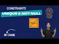 MySQL UNIQUE AND NOT NULL CONSTRAINT IN MYSQL