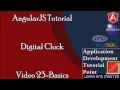 Angularjs Tutorial Basics 23 Digital Clock