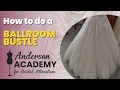 Lagu How to do a ballroom bustle on a wedding dress or bridal gown tutorial