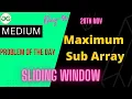 Maximum Subarray Day 96 Problem of the Day Maximum Subarray GFG