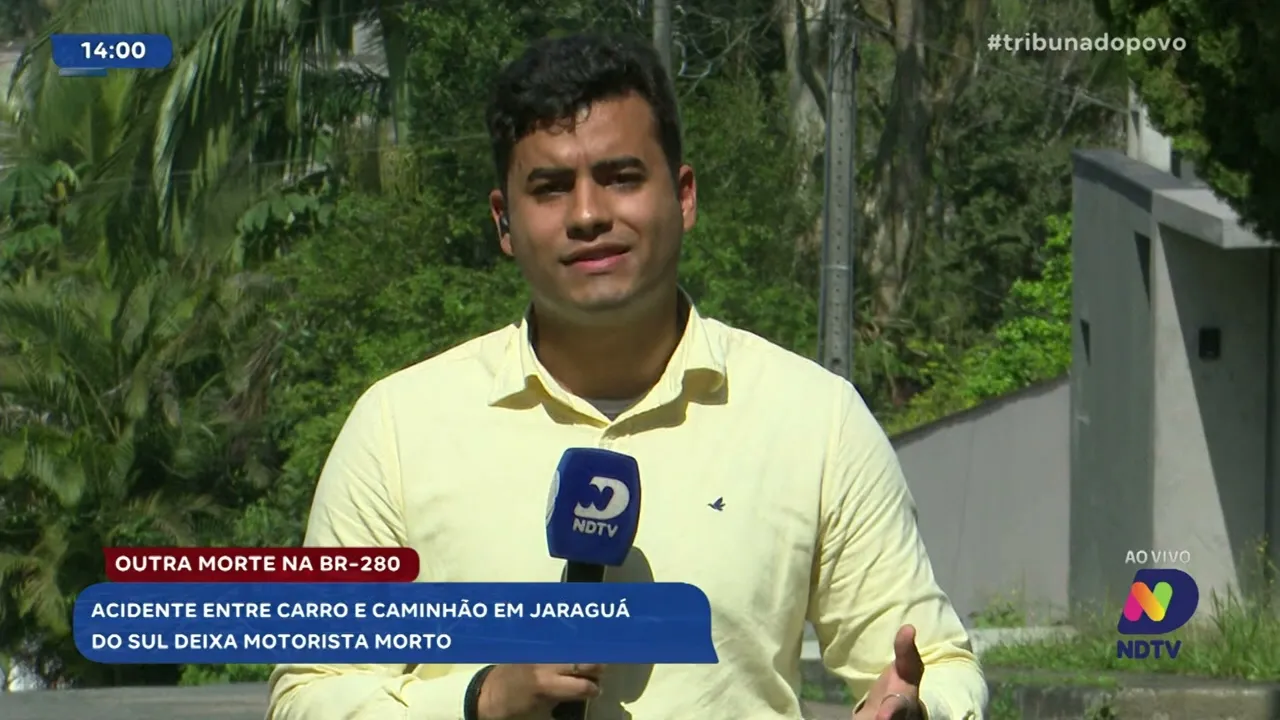 Tragédia na BR-280: colisão entre carro e caminhão deixa um morto em Jaraguá do Sul