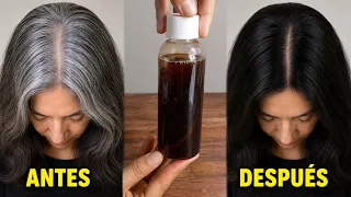 Oscurece tus canas de forma permanente y natural con solo 3 ingredientes,