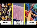 Objects under electron microscope