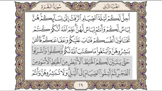 القرآن الكريم الصفحة 29 للشيخ محمد أيوب رحمه الله 