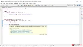 Java Tricky Program 8 - null with static method