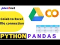 Upload Excel or CSV file in google drive and connect from Colab Python platform using mount drive
