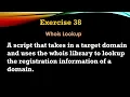 Exercise - Write a Whois Lookup Script Using whois Library