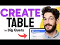 How to CREATE a TABLE in BigQuery Step by Step