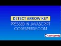 Detect Arrow Key Pressed in JavaScript with onkeydown and keyCode