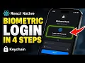 How to activate biometric login with React Native Keychain - Step By Step