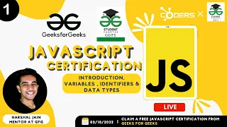 JavaScript Introduction Variables Identifiers Data Types