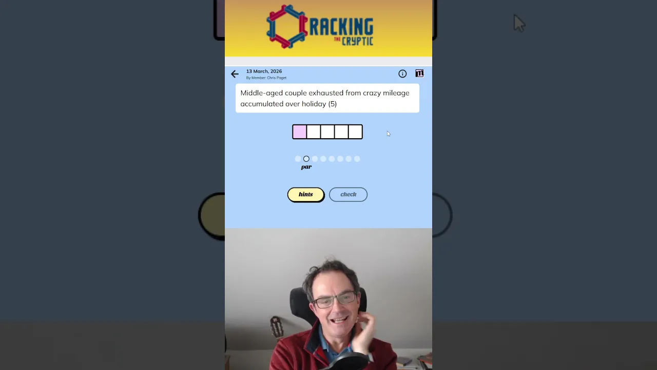 MinuteCryptic in a Minute - 13th March 2026 - WHAT?!?!