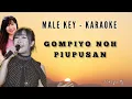 Lagu GOMPIYO NOH PIUPUSAN - MALE KEY KARAOKE | Joveya MJ