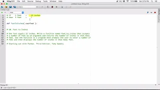 5 10 Part 1 Feet to Inches - Python