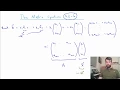 Matrix-Vector Multiplication and the equation Ax b