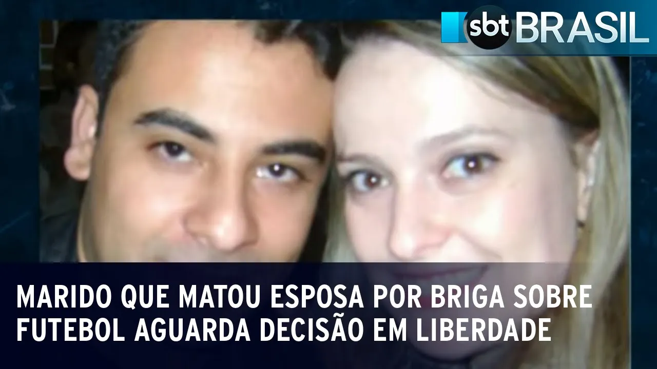 Marido que matou esposa por briga sobre futebol aguarda decisão em liberdade | SBT Brasil (05/07/23)