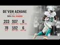 De Von Achane 2024 Highlights Every Run Target and Catch