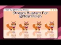 Aseprite - Animated Pixel Flower Fox Stream Avatars Time Lapse