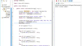 JAVA building a basic calculator using if and else
