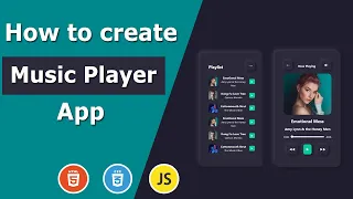 Building a Neumorphic Music Player with Playlist Navigation JavaScript CSS3