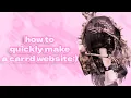 HOW TO EASILY MAKE A CARRD WEBSITE JANUARY 2026 CARRD