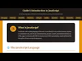 JavaScript Chapter 1 Lecture and Demo - Introduction to JavaScript