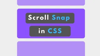 Scroll Snap CSS Effect Full Page Scroll Effect Coding ARK