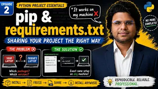 pip freeze requirements txt Explained Hindi Python Project Essentials MLwithPrajjwal