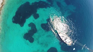2017 – Greece –  drone over Saint Ilias Bay – HR54 Cloudy Bay – Aug 2017