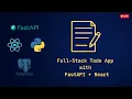 Building a Fullstack Todo App with FastAPI and React