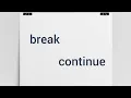 Break Continue Statement Bengali Python Programming