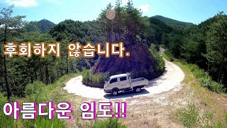 승용차도 넘을수 있는 아름다운 울진 남수산 임도길을 추천합니다// 노지차박 캠핑// 오지산골임도// 자동차여행!! 썸네일