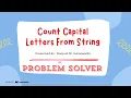How to count number of capital letters in given string