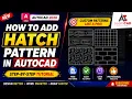 How to Add Custom Hatch Pattern in AutoCAD KHALIDMAHMUD