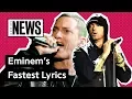 Eminem s Fastest Raps Genius News