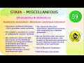 maximum likelihood estimation parameter estimation Probability and Statistics MPhil P