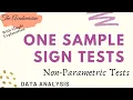 DAXX One Sample Sign Tests Non-Parametric Tests With simple example
