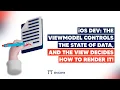 iOS DEV The ViewModel controls the state of data and the View decides how to render it ED Clips
