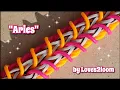Aries Rainbow Loom Bracelet Tutorial 2 bars wide