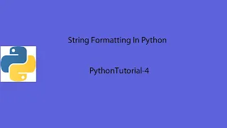 Python tutorial in hindi how to use string formatting