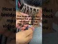 How to get that perfect braided Bob style tutorial on my channel