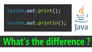 Difference between System out println and System out print