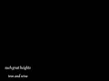 such great heights (lyrics) - iron and wine