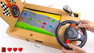DIY Car Racing Game Out Of Cardboard Easy To Build 
